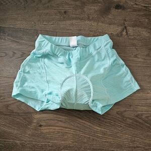 Light Blue Padded Cycling Underwear Shorts Sz S